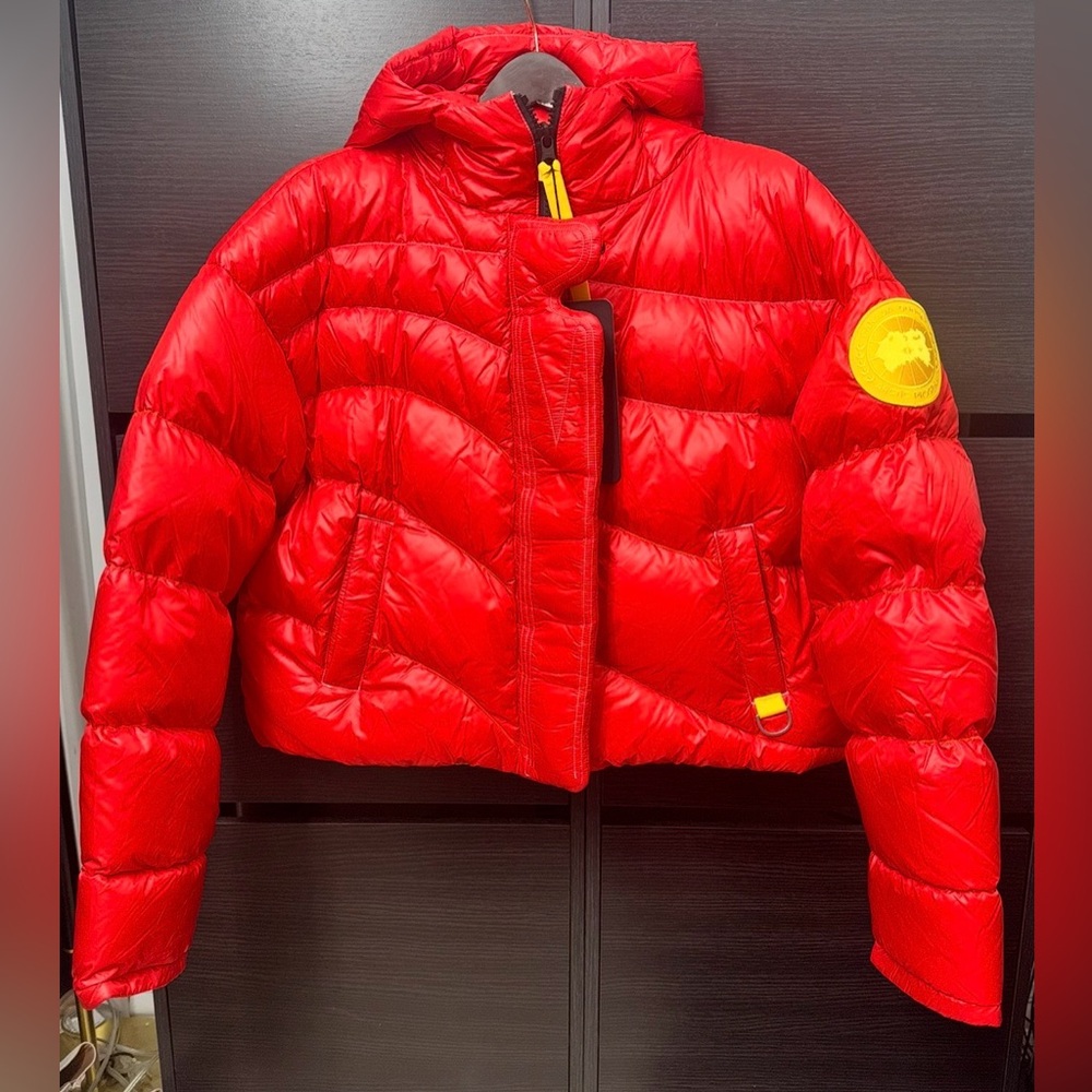 Canada Goose x Pyer Moss Crop Wave Reversible Down Puffer Jacket - Picture 8 of 16